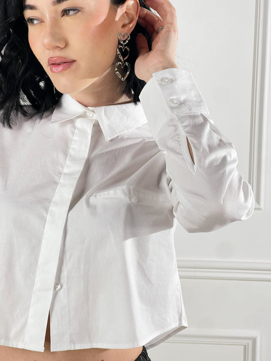 Camisa corta con bolsillo