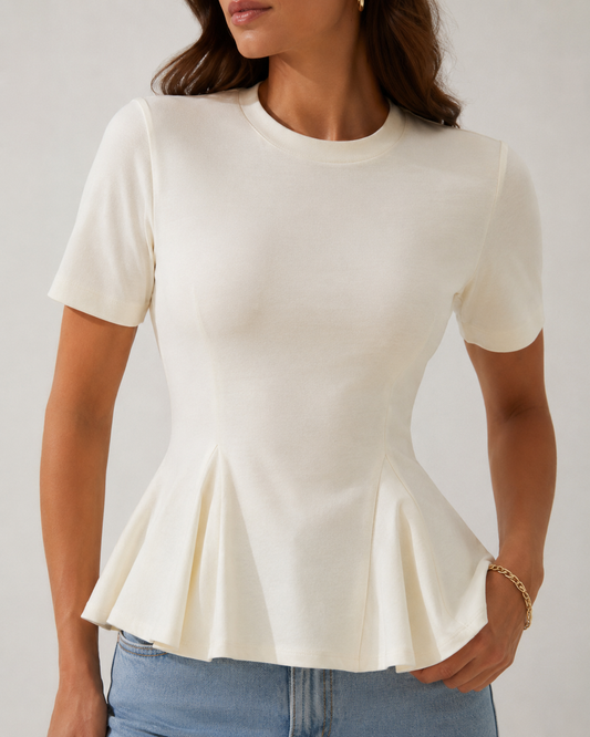 Camiseta con peplum
