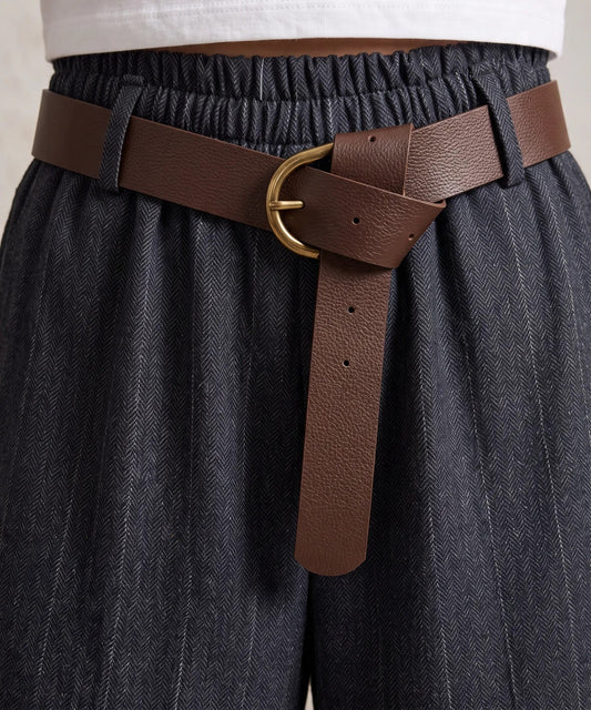 Pantalón de raya diplomática efecto denim