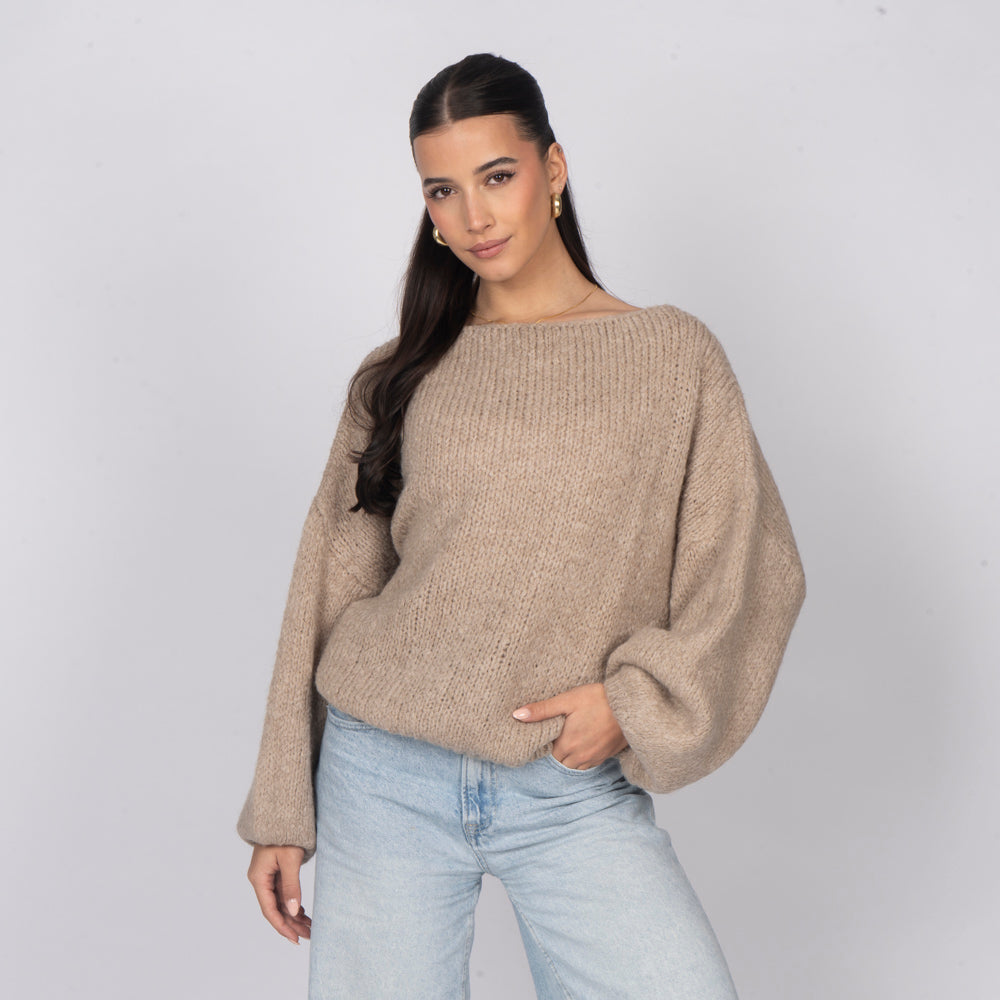Jersey Casual con Hombros Descubiertos