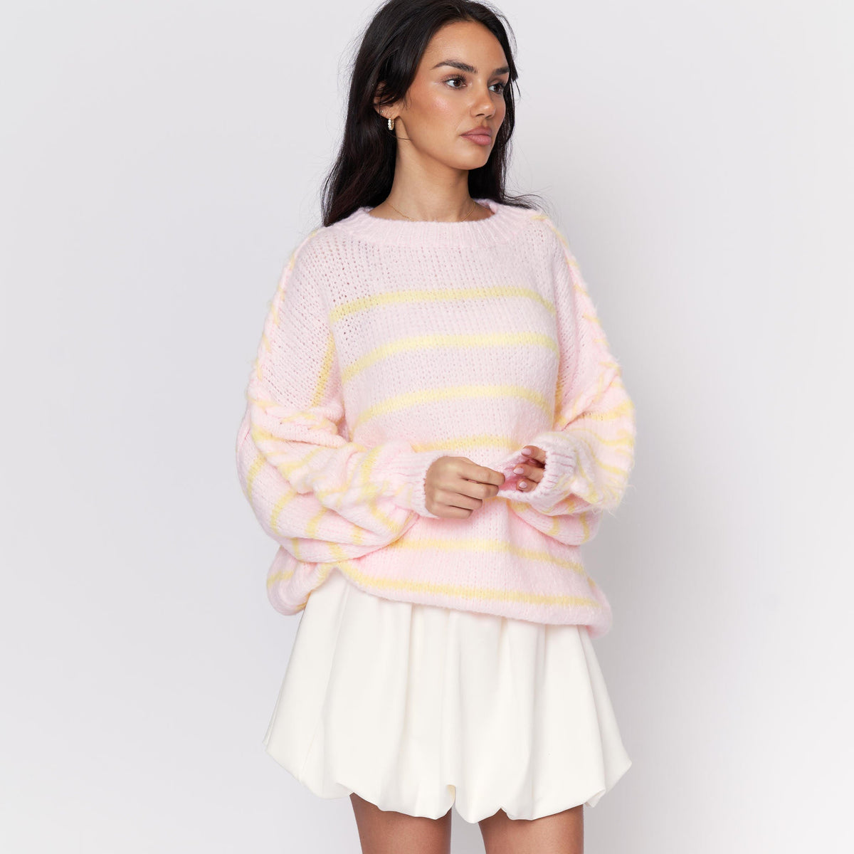 Jersey Holgado Acogedor de Rayas