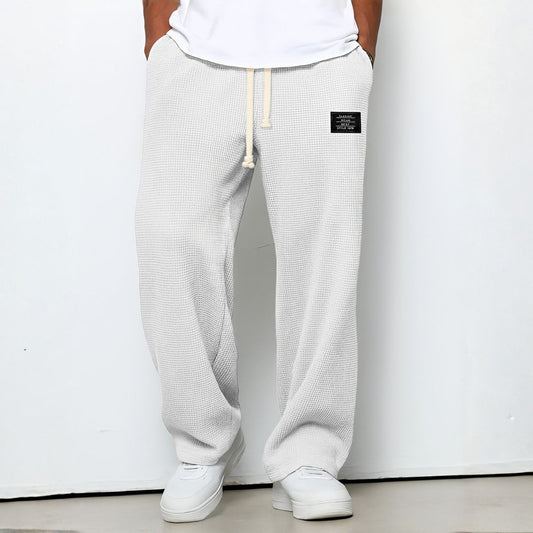 Pantalón relajado de pierna recta para hombre