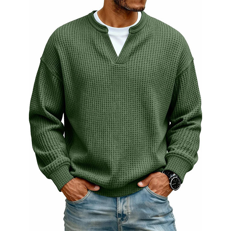 Jersey waffle con efecto doble capa