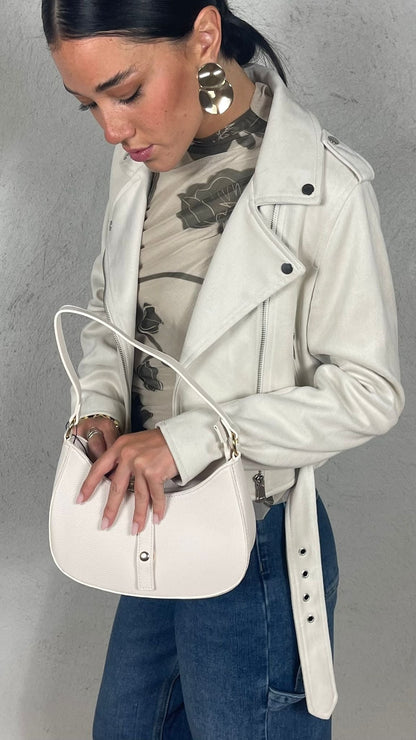 Cazadora biker efecto ante