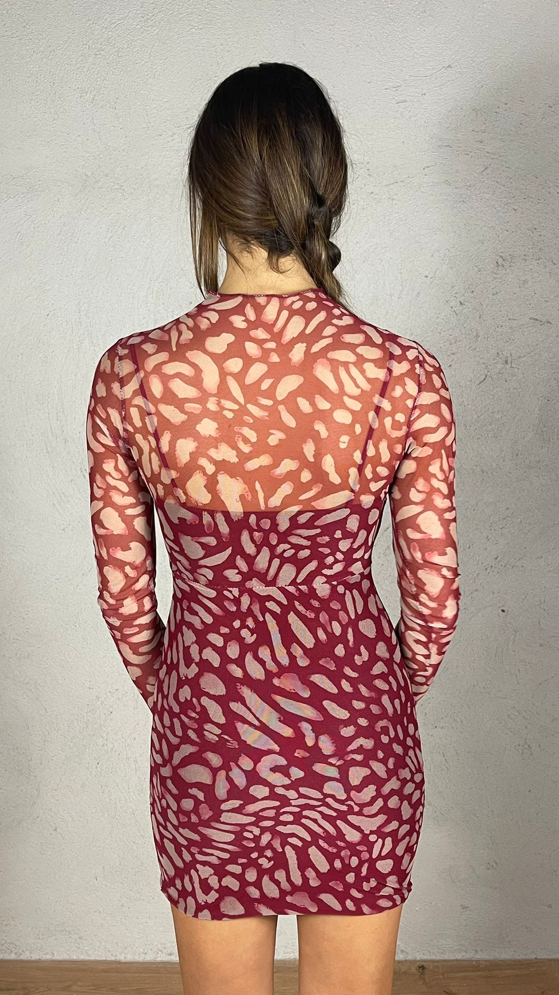 Mini vestido leopardo