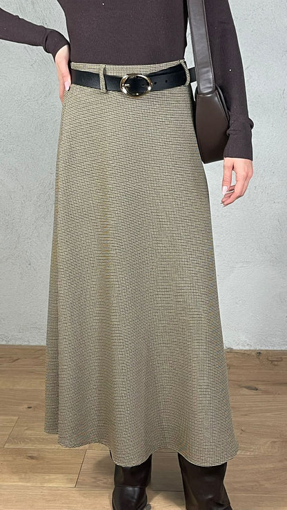 Falda pata de gallo
