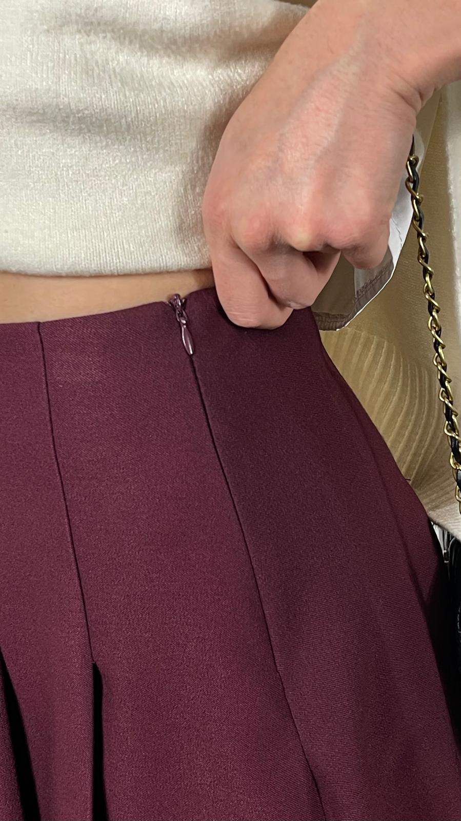 Falda plisada