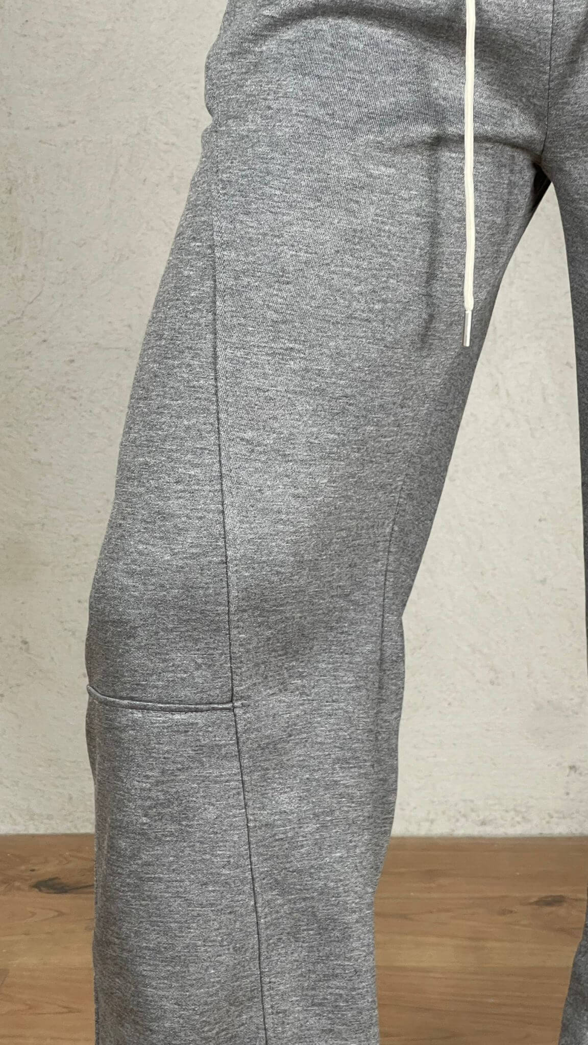 Pantalón felpa efecto doble corsé