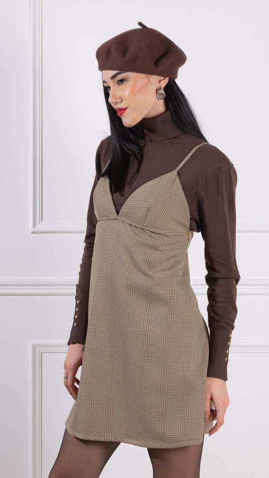 Vestido pata de gallo