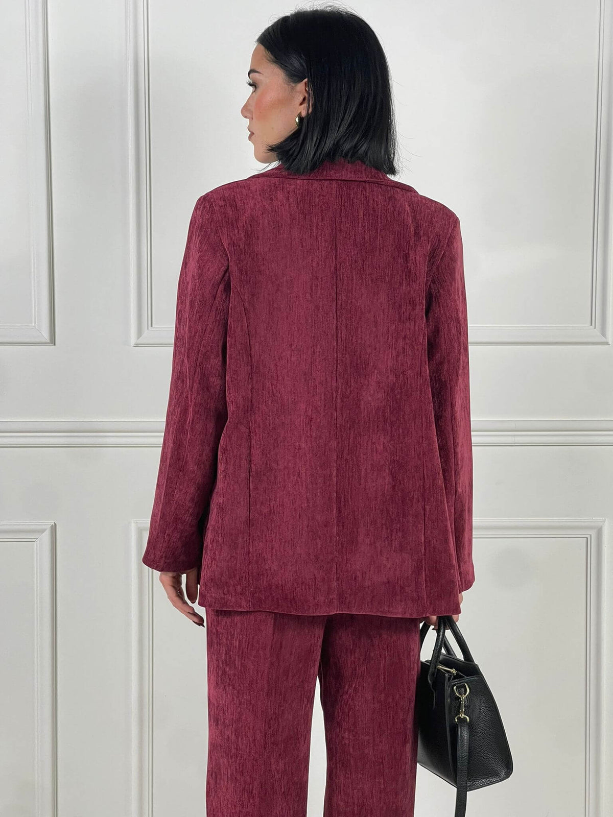 Chaqueta de terciopelo liso