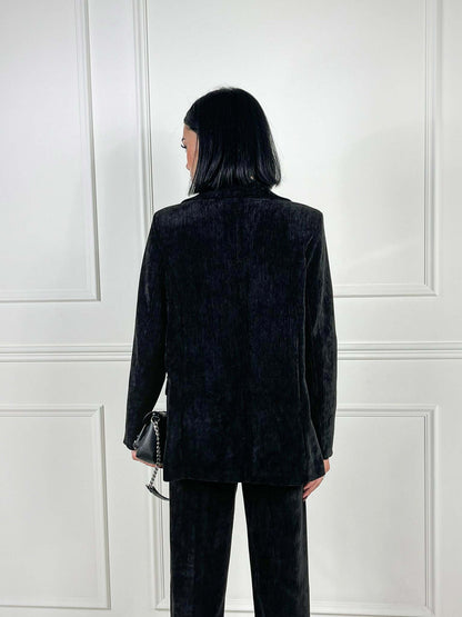 Chaqueta de terciopelo liso