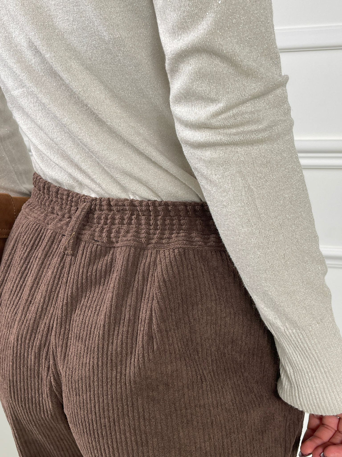 Pantalón cigarette de pana