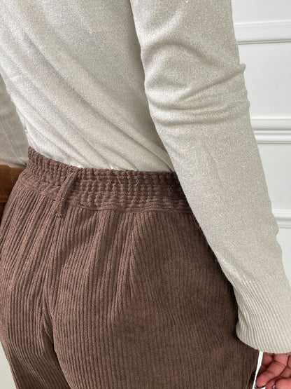 Pantalón cigarette de pana