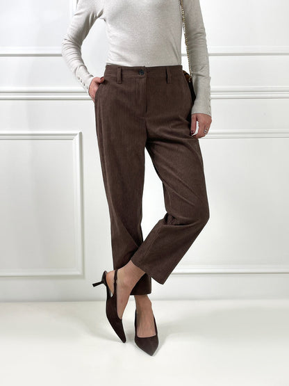 Pantalón cigarette de pana