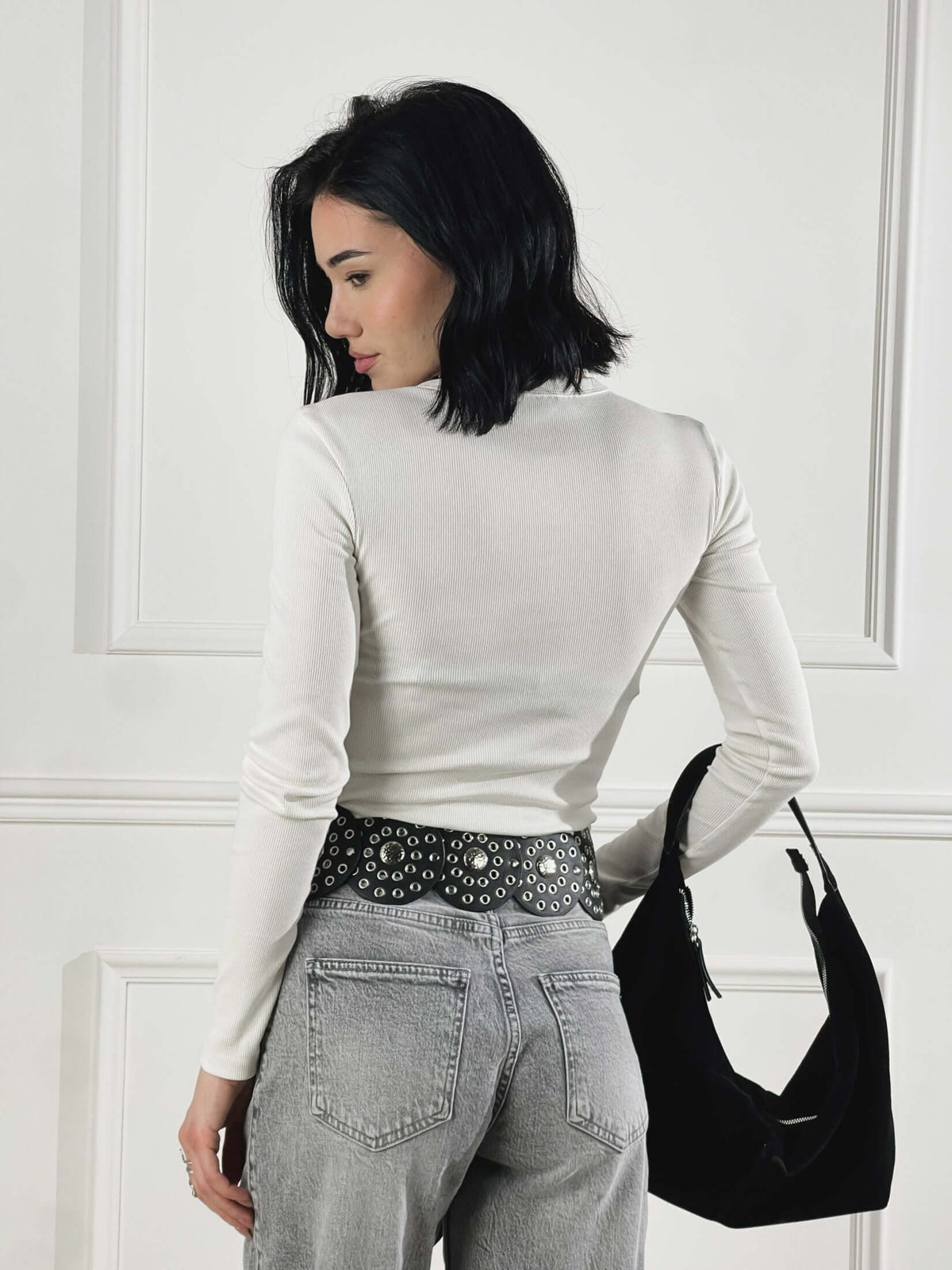 Jeans con costuras laterales