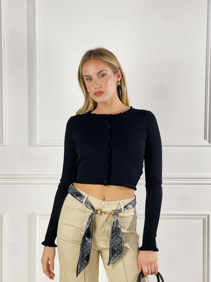 Pantalón con pañuelo en la cintura