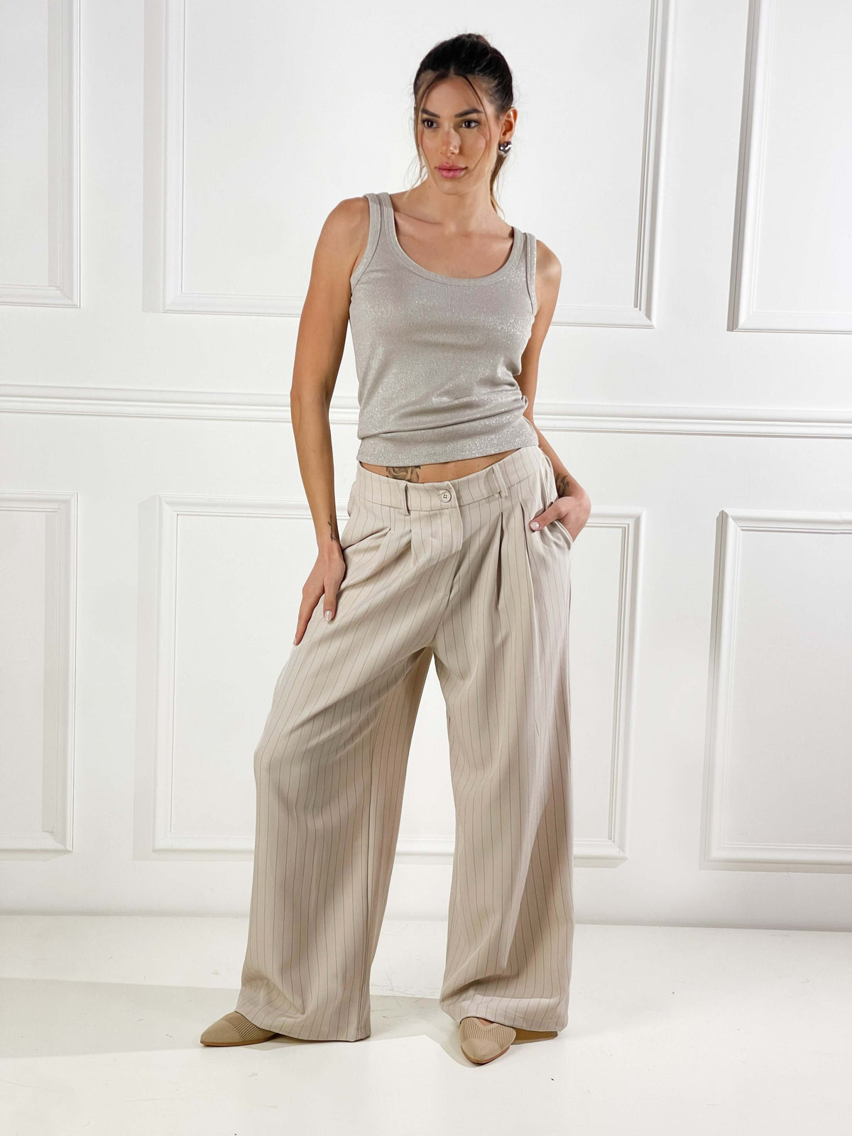 Pantalón Miami de raya diplomática