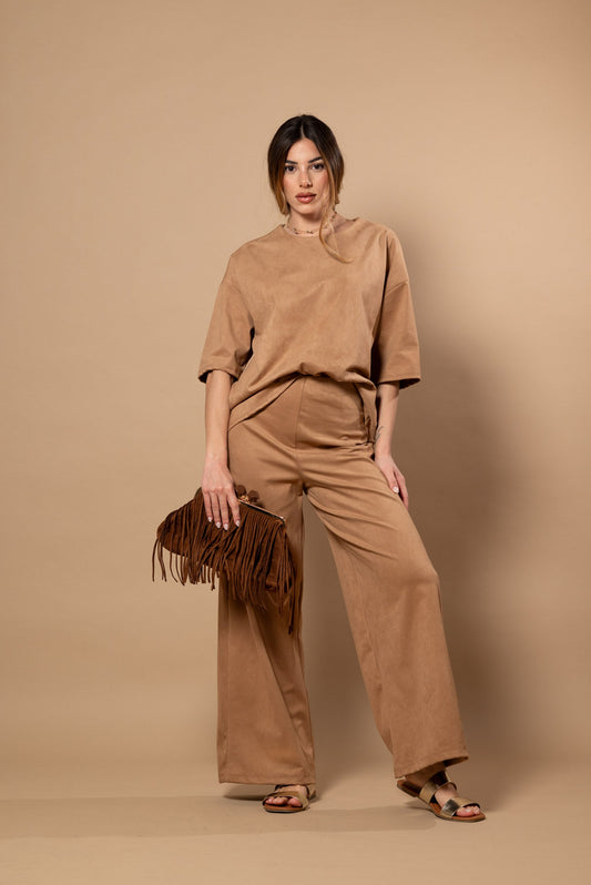 Pantalón efecto ante