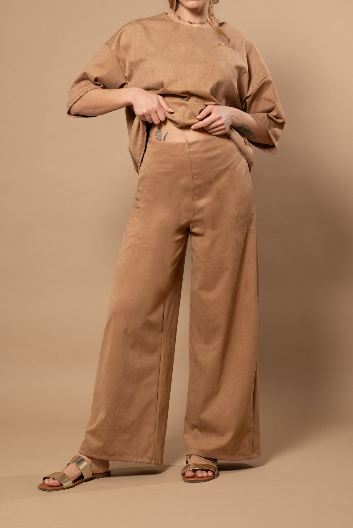 Pantalón efecto ante