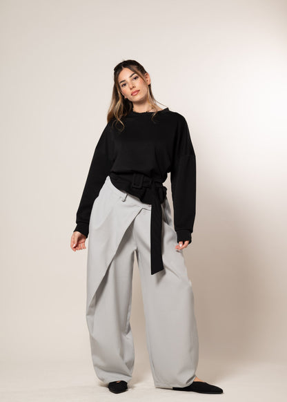 Sudadera con cinturón