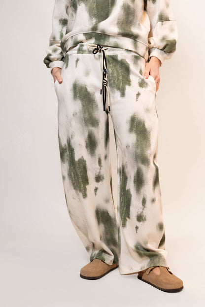 Pantalón de felpa tie-dye