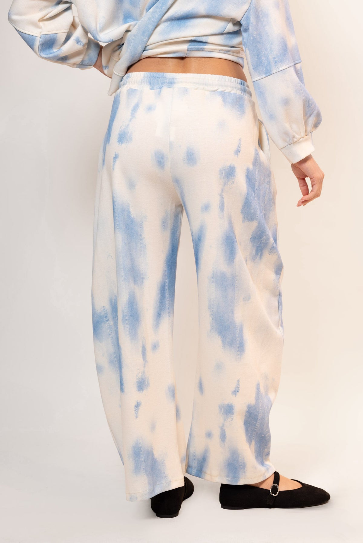 Pantalón de felpa tie-dye