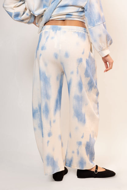 Pantalón de felpa tie-dye