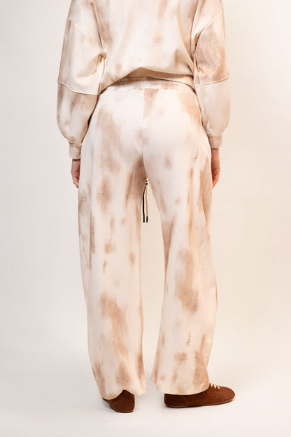 Pantalón de felpa tie-dye