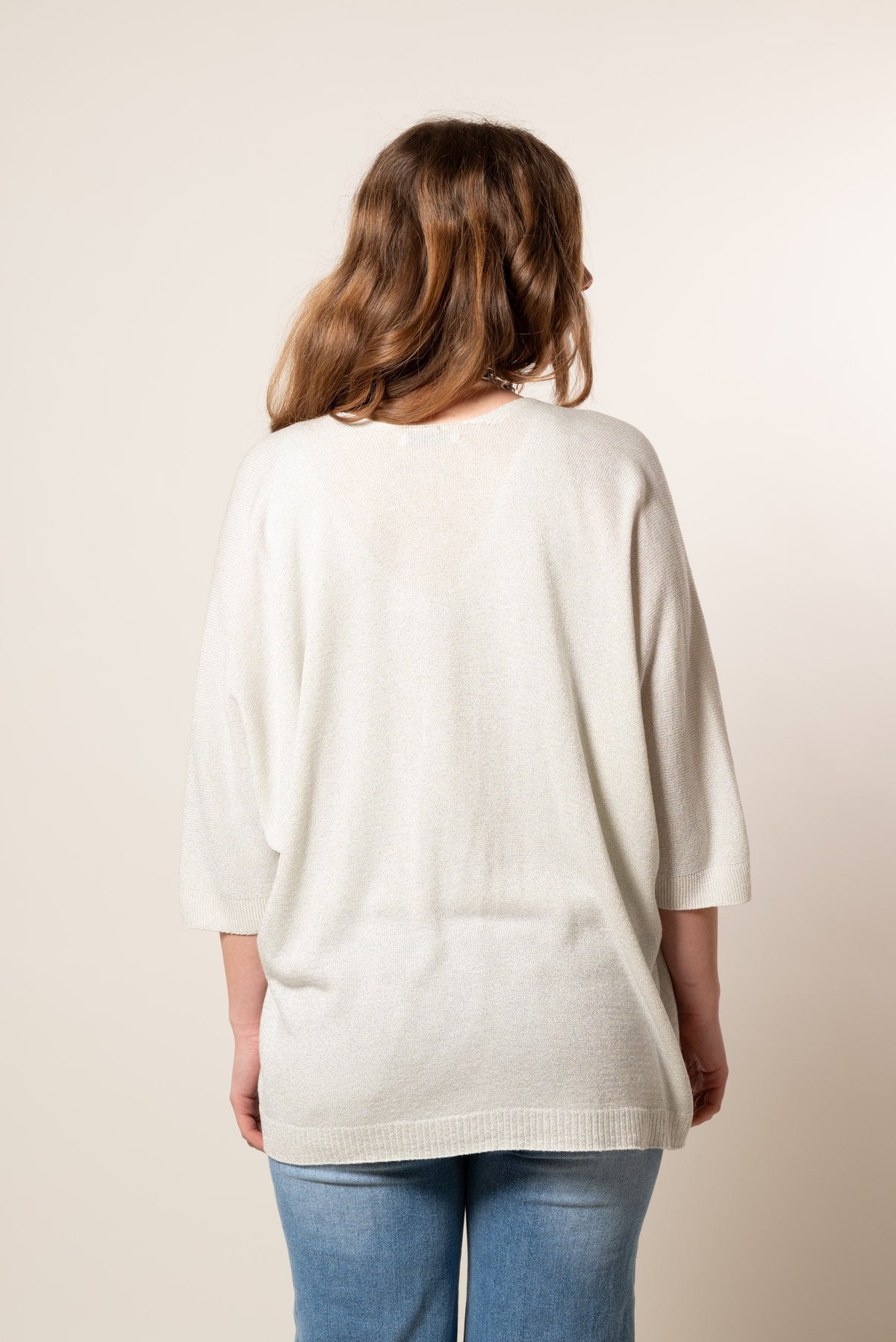 Cárdigan kimono lúrex