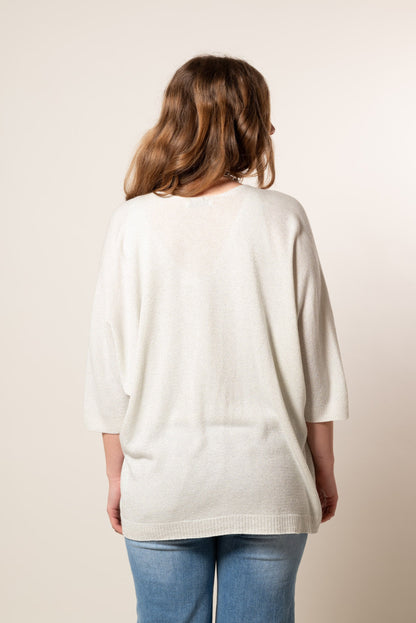 Cárdigan kimono lúrex