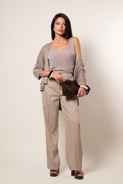 Cárdigan kimono lúrex