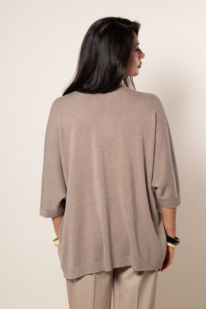 Cárdigan kimono lúrex