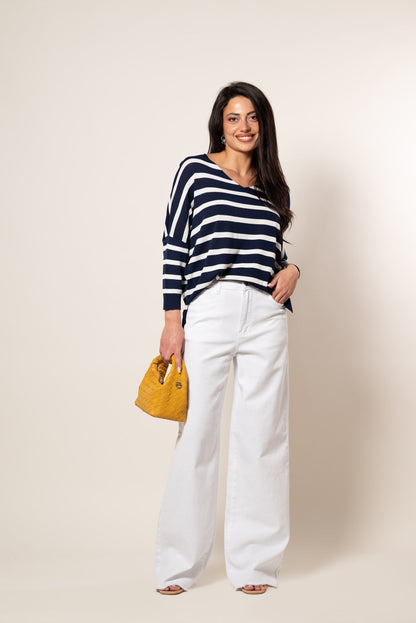 Jeans de color wide leg