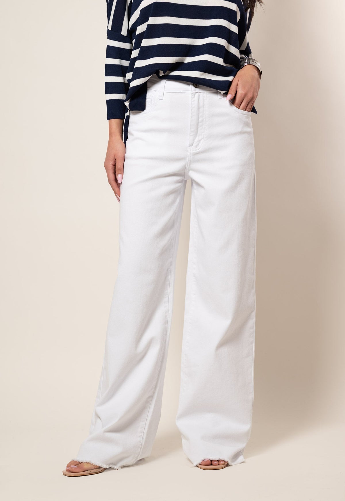 Jeans de color wide leg
