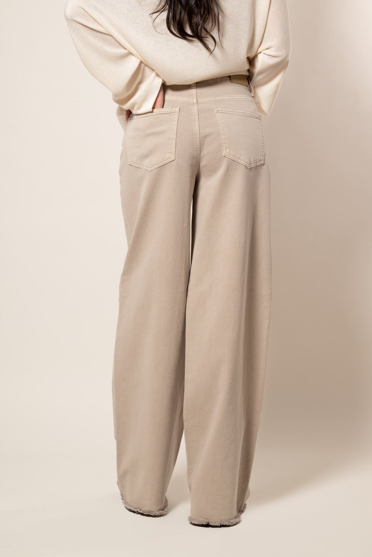 Jeans de color wide leg