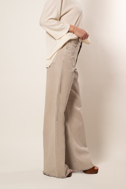 Jeans de color wide leg