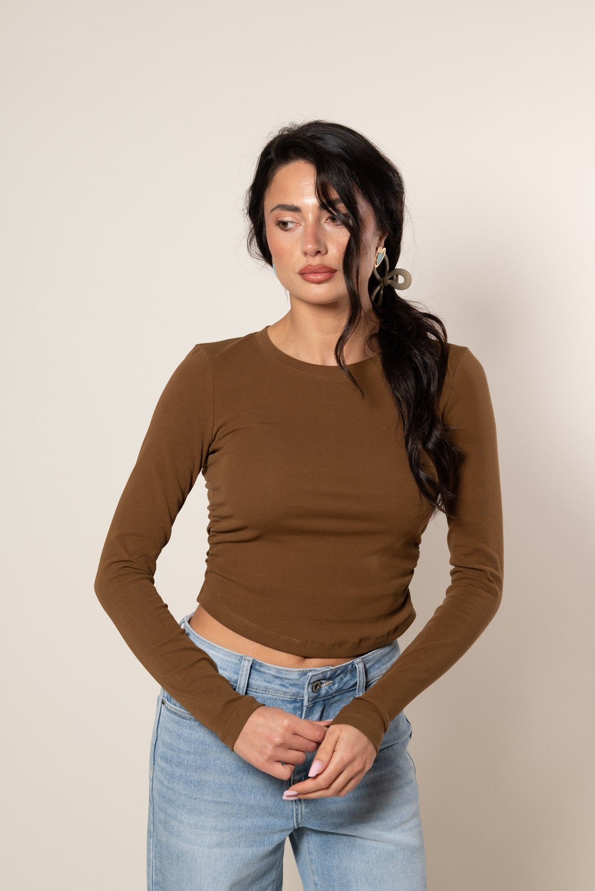 Camiseta de bajo ovalado