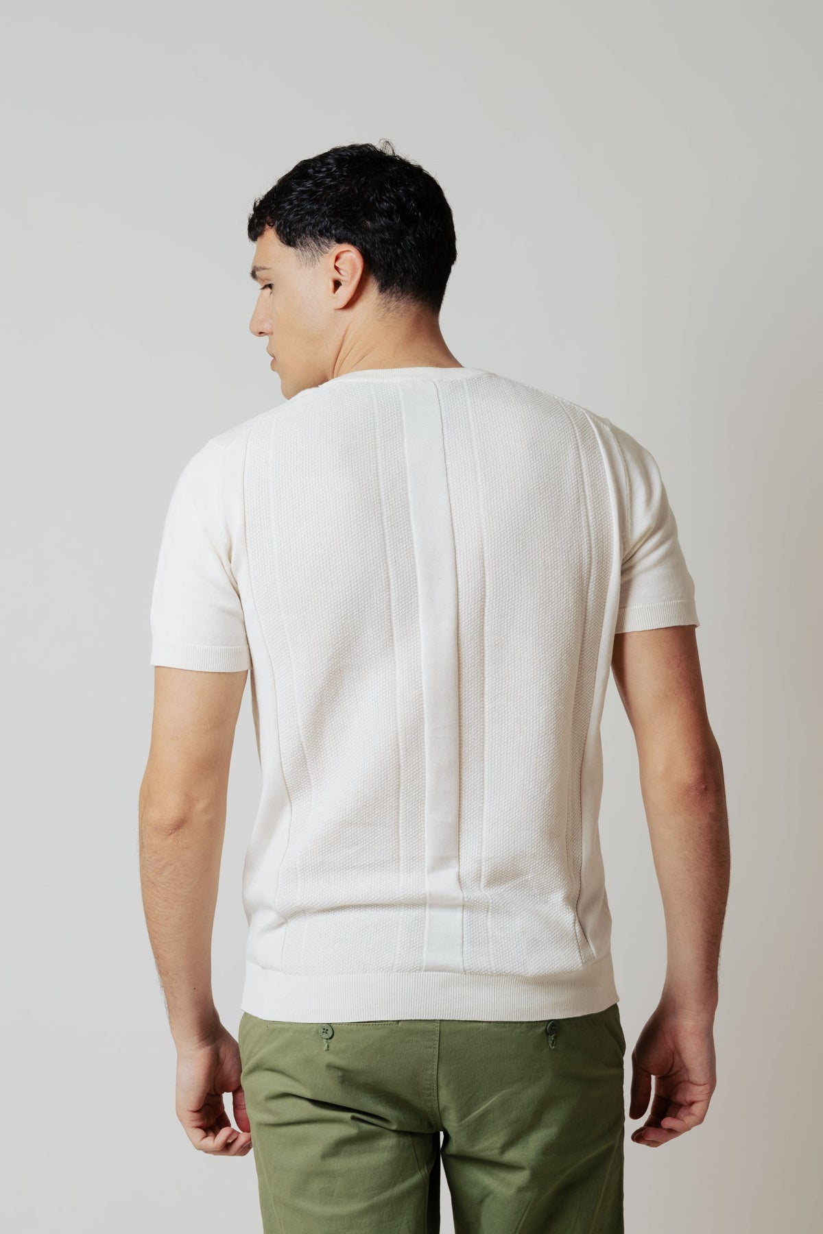 Jersey de manga corta texturizado