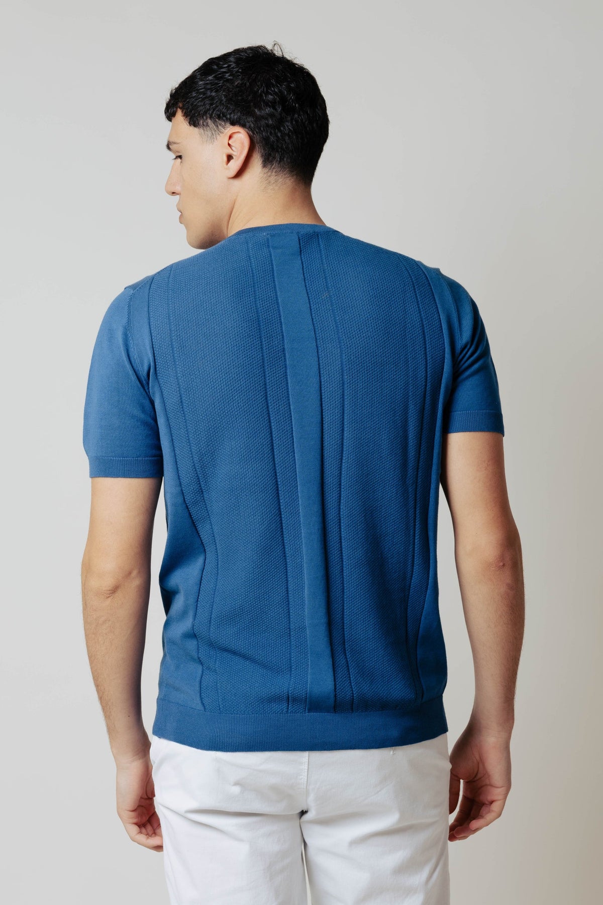 Jersey de manga corta texturizado