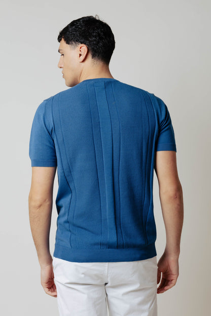 Jersey de manga corta texturizado