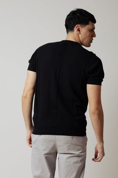 Jersey de manga corta texturizado