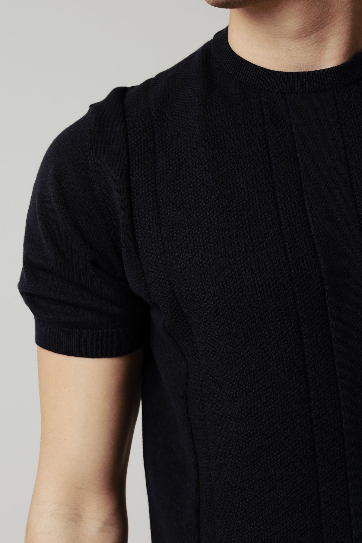 Jersey de manga corta texturizado