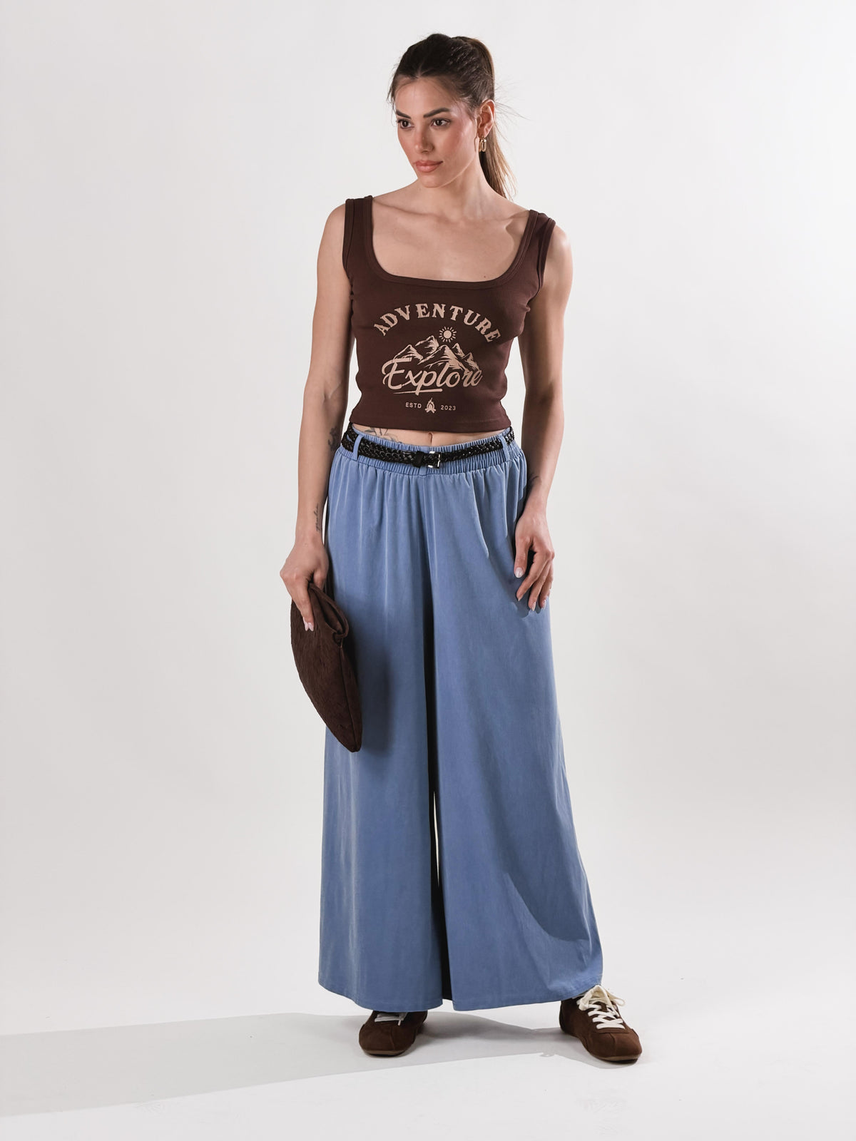 Pantalón Samurai efecto denim