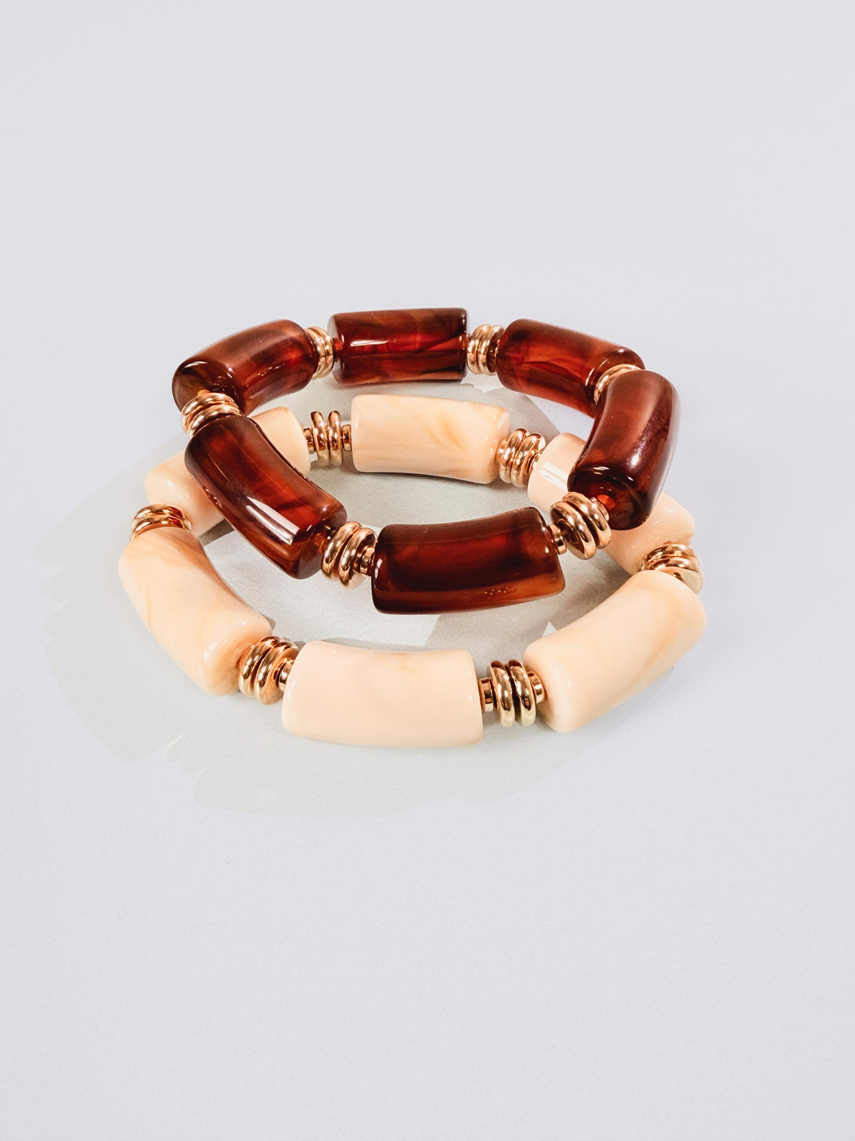 Pulsera efecto bambú