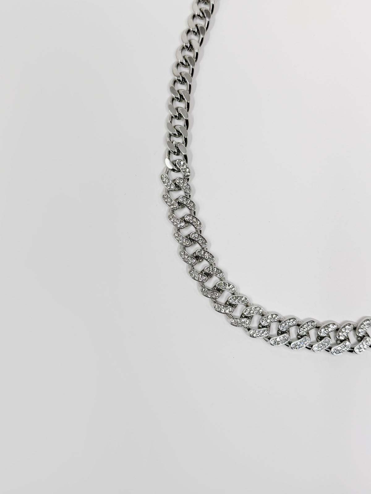 Collar cadena con strass
