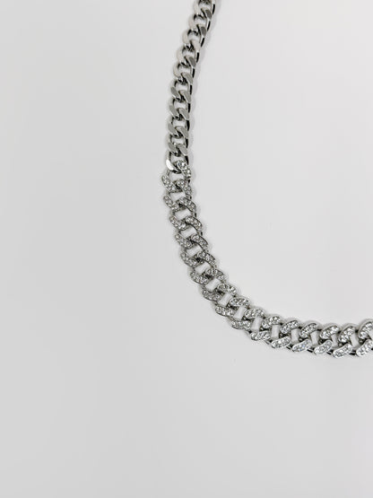 Collar cadena con strass