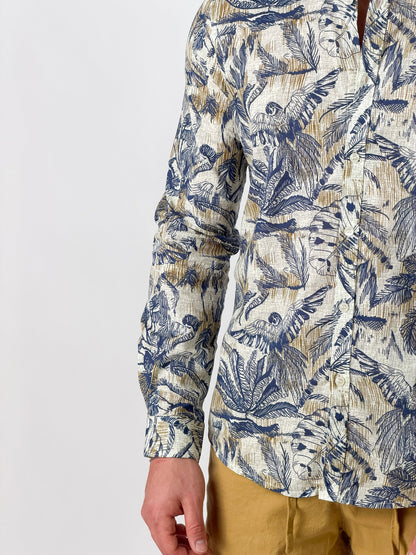 Camisa estampado botánico