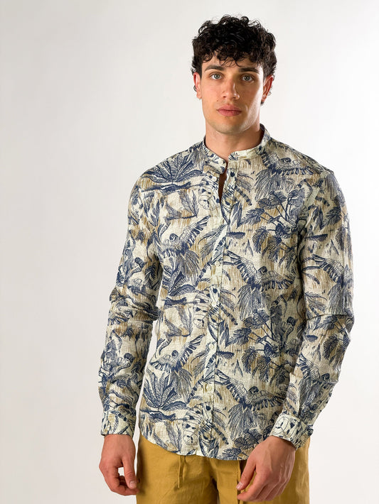 Camisa estampado botánico