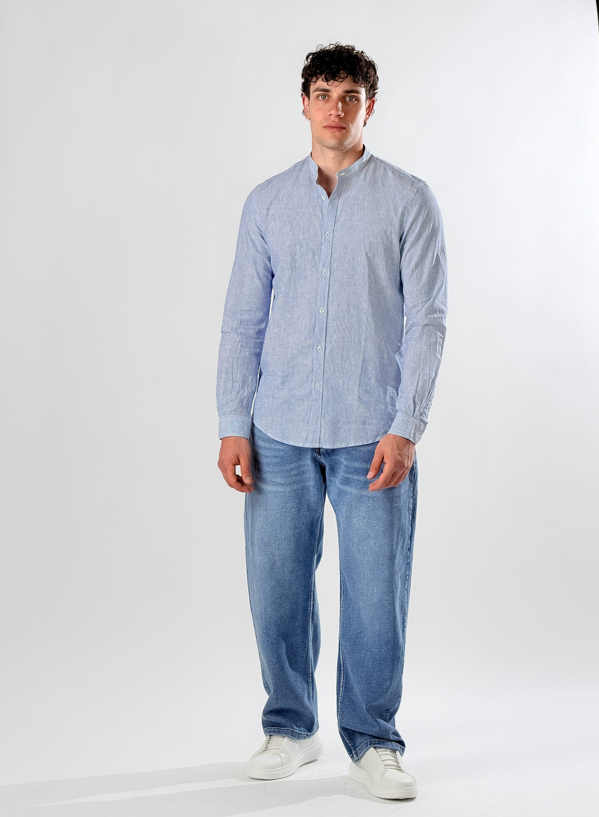 Camisa cuello coreano