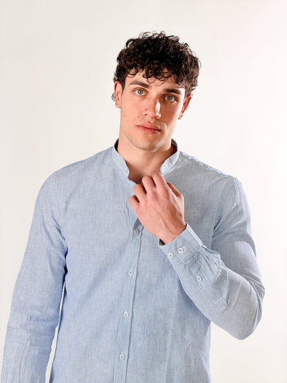 Camisa cuello coreano